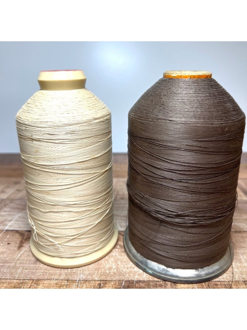American Thread Intrinsic Four Cord Cotton Thread Spools Natural & Brown 6000 Ya